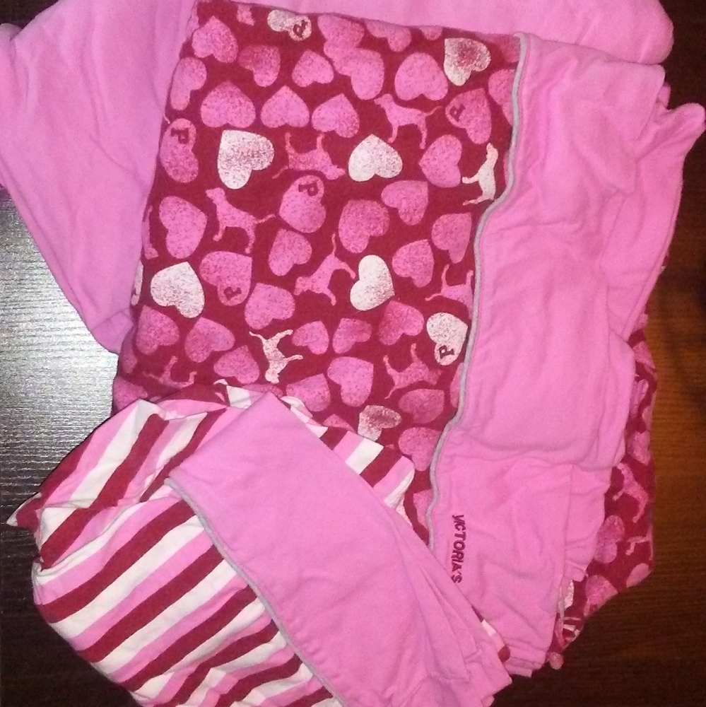 Victoria's secret pink vintage dog sheet set